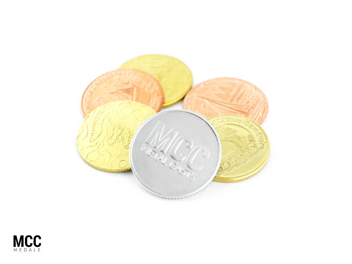 Monety wybijane - przykłady monet bitych
